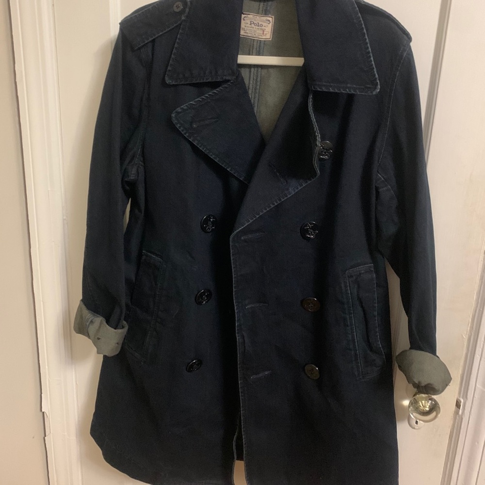 NWT Ralph Lauren denim trench